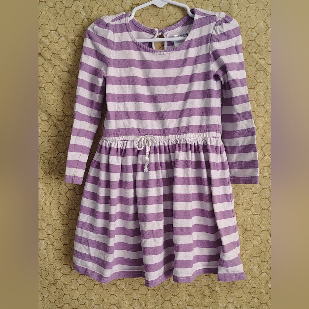 Aphorism Dress Long Sleeve Purple White Dress Size 4T